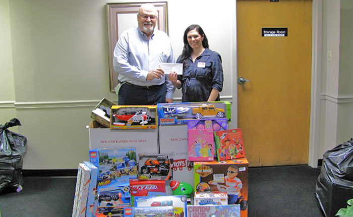Toys for Tots donation